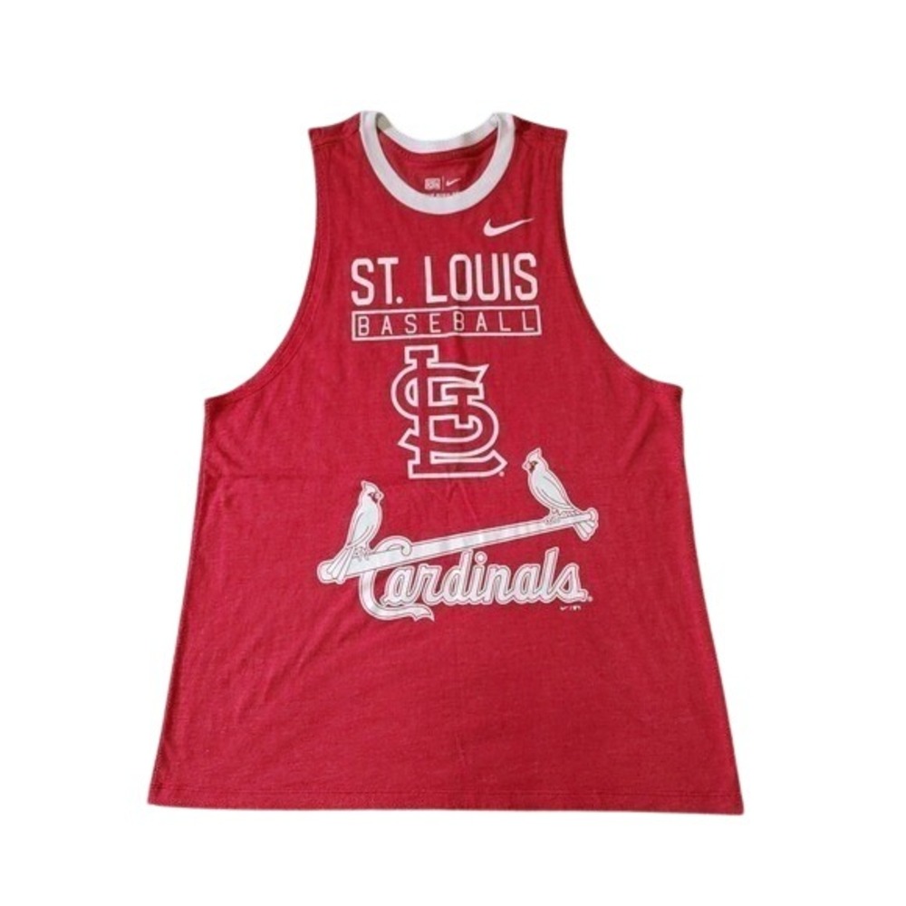 Nike St Louis Cardinals Baseball Tank Muscle‎ tank shirt Mens Large Red Logo STL
